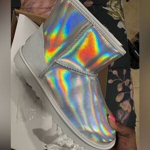 BRAND NEW SILVER UGGS!!!!